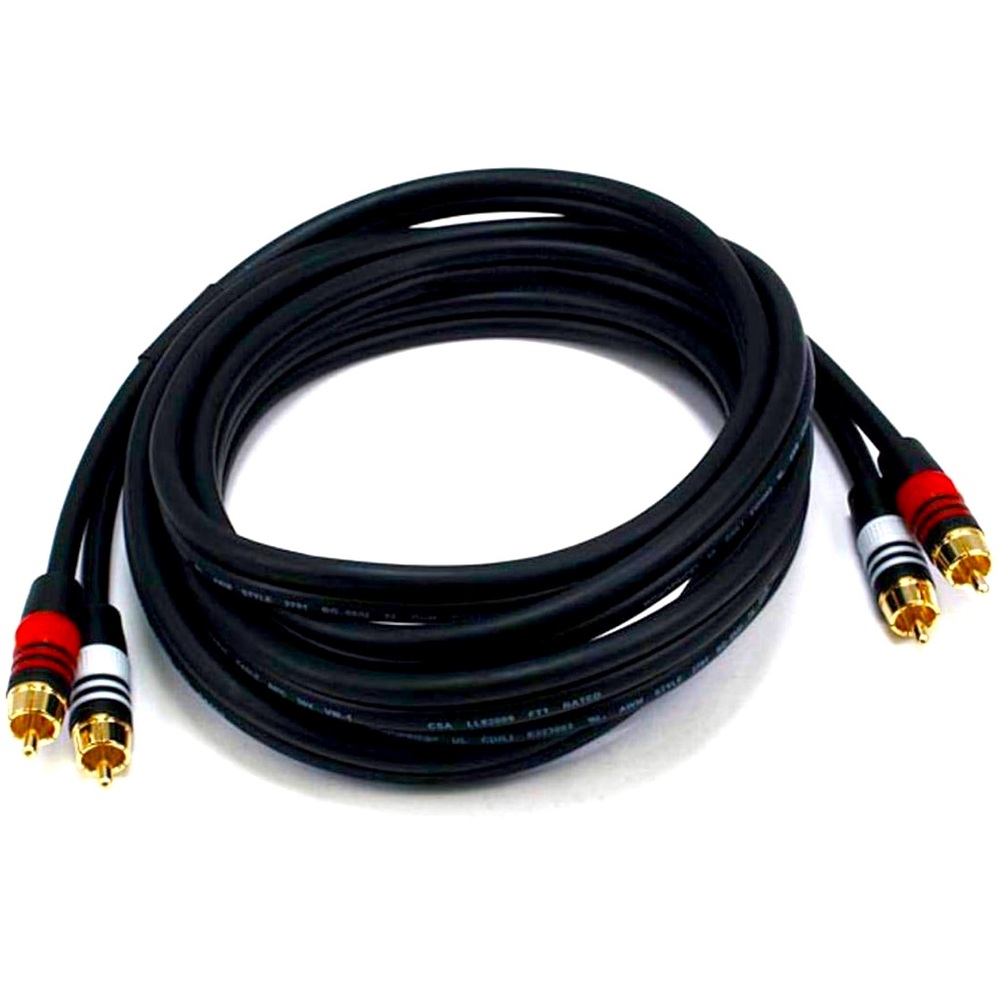 Monoprice premium two channels audio cable for ampli speaker